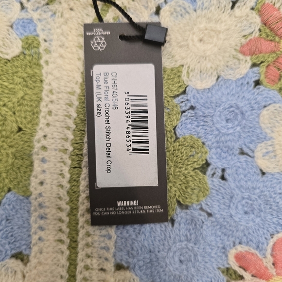 Pretty Little Thing Women Summer Crochet Tank Tops Colorful Floral Embroidery... - Picture 6 of 11